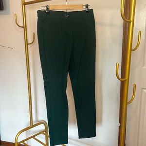 Green pull on dress pants size medium petite